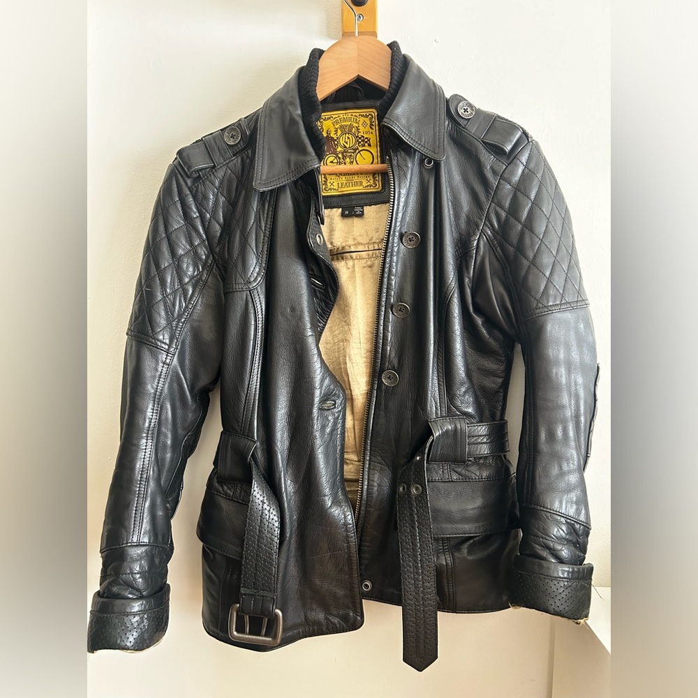 Roland Sands Design Black Motorcycle Jacket Small